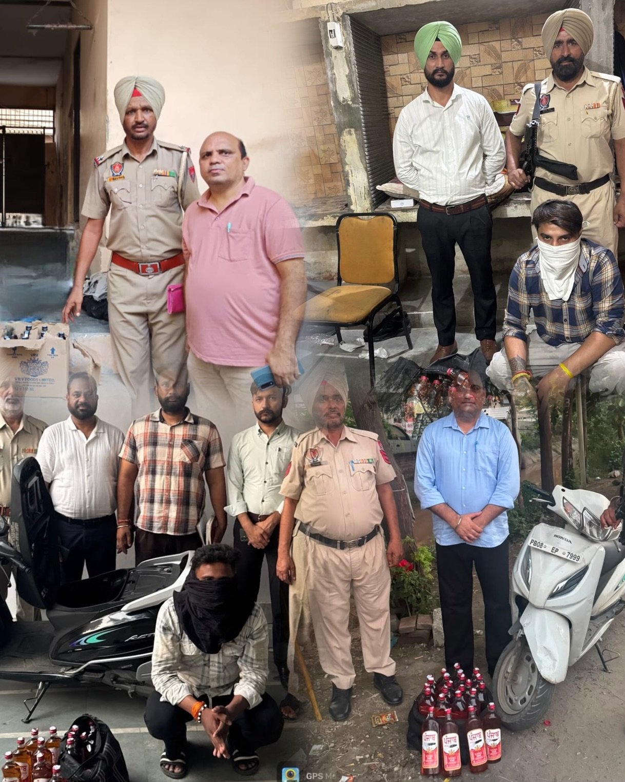 जालंधर में नाजायज शराब की अलग-अलग रेड में कई जगह नाजायज शराब बरामद
