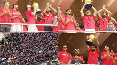 RCB की जीत की ख़ुशी में परेड,लोग मरते रहे परेड चलती रही