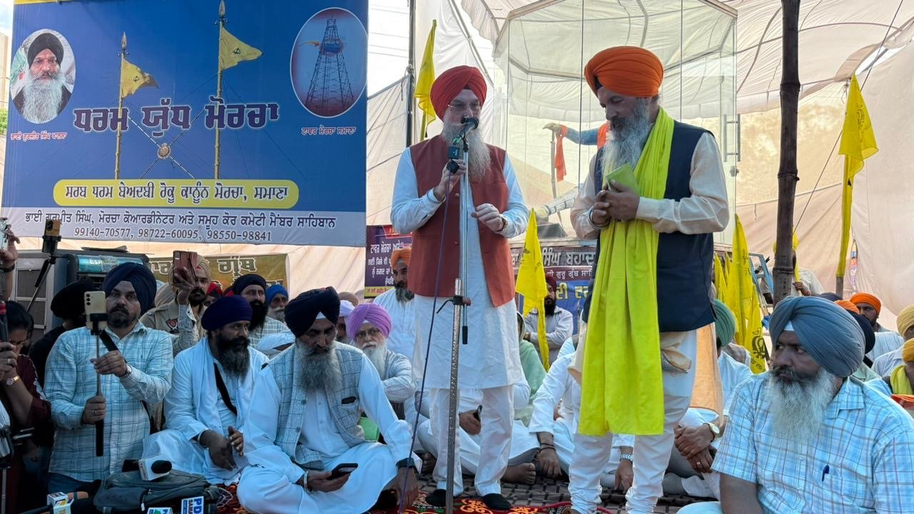 स्पीकर संधवां के नेतृत्व में विधायकों के प्रतिनिधिमंडल ने समाना टावर मोर्चा की संगत से की मुलाकात
